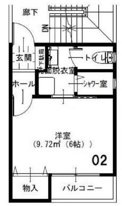 明石市鷹匠町アパート 間取り図画像