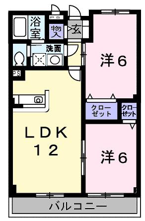 プラムテラス（201） 間取り図画像