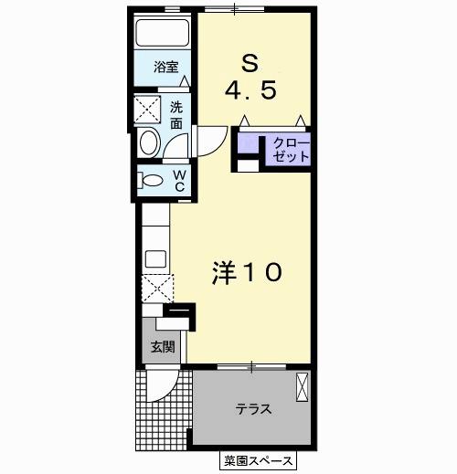 エンテラス池内　Ｃ（102） 間取り図画像