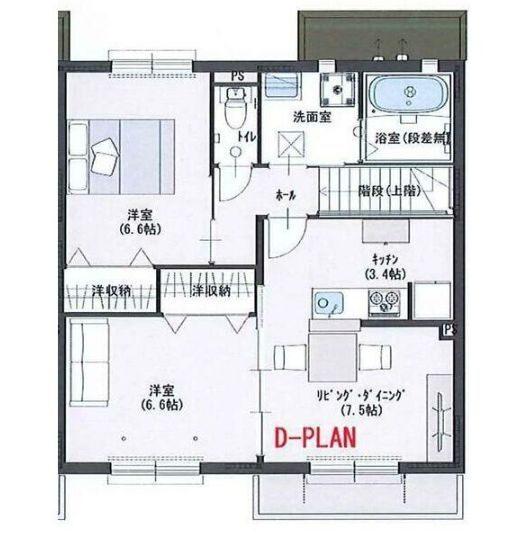 明石市大久保町八木アパート 間取り図画像