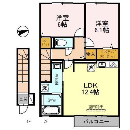 グランヴィラ　サン（203） 間取り図画像