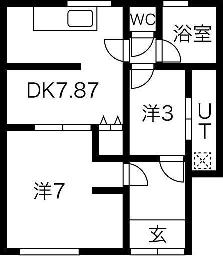 桜ハイツ 間取り図画像