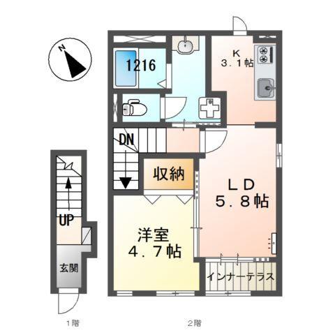 ユー　ジュネス 間取り図画像