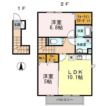 レガーロ.ST（201） 間取り図画像