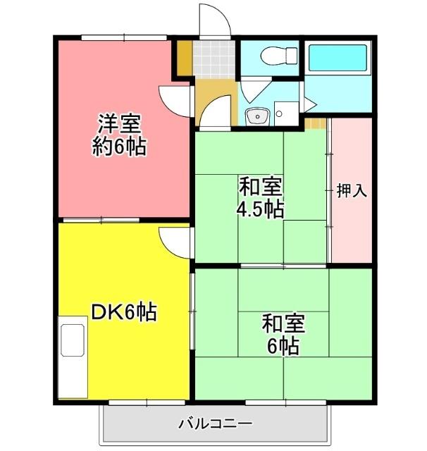 明石市明南町アパート 間取り図画像