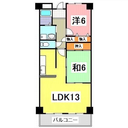 明石市大久保町松陰マンション 間取り図画像