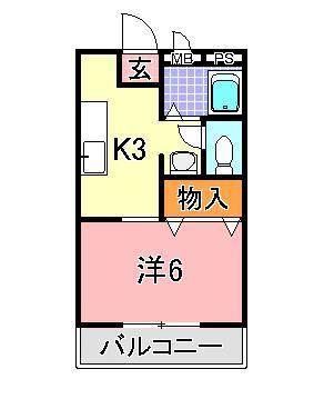 神戸市西区長畑町アパート 間取り図画像