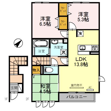 オリエンタル（203） 間取り図画像