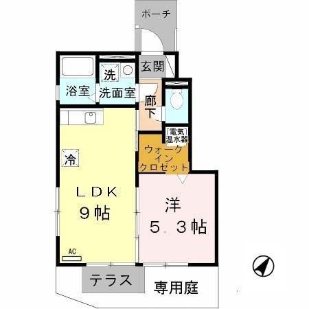 セジュール名谷Ⅱ（102） 間取り図画像