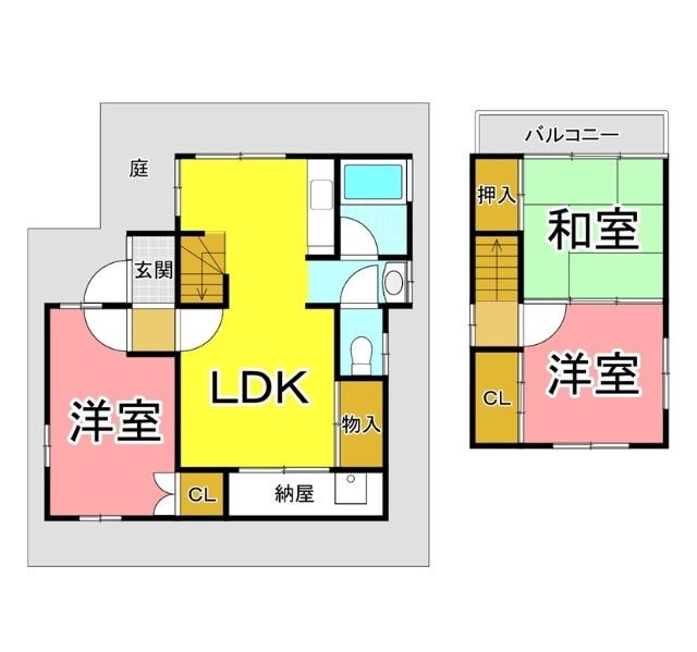 明石市東山町一戸建 間取り図画像