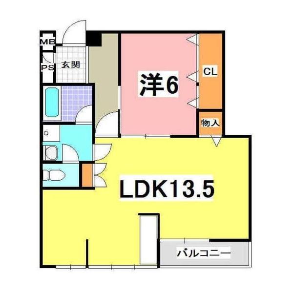 明石市小久保マンション 間取り図画像