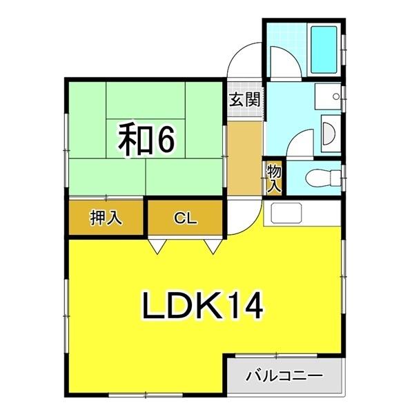 明石市朝霧南町アパート 間取り図画像
