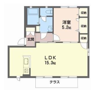 明石市北朝霧丘アパート 間取り図画像