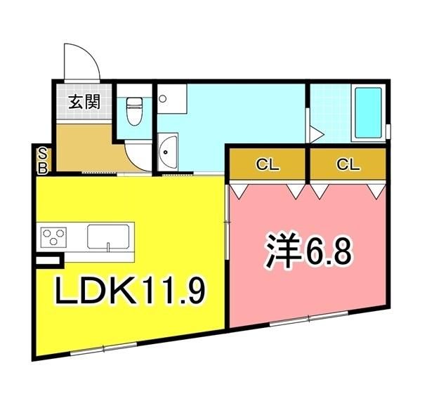 三木市末広アパート 間取り図画像