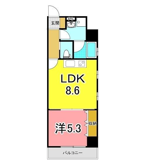 明石市東仲ノ町マンション 間取り図画像