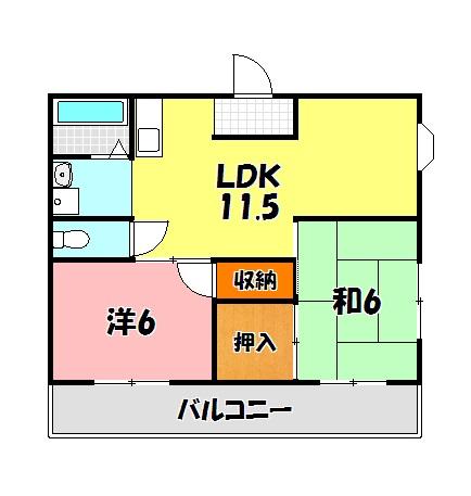 明石市魚住町中尾マンション 間取り図画像