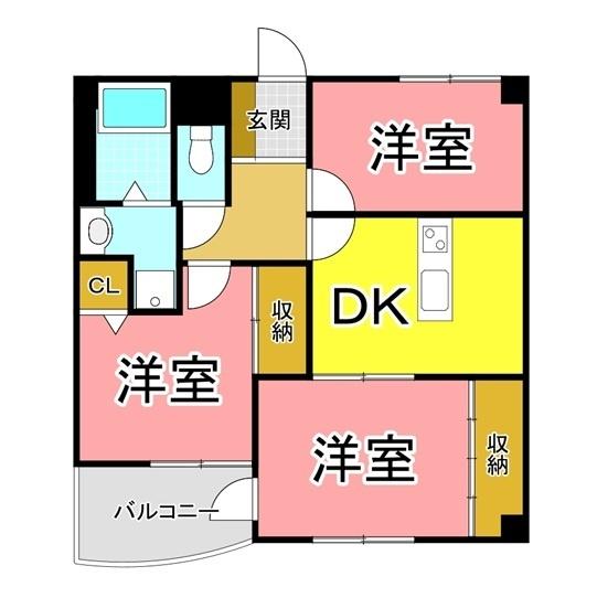 明石市二見町東二見マンション 間取り図画像