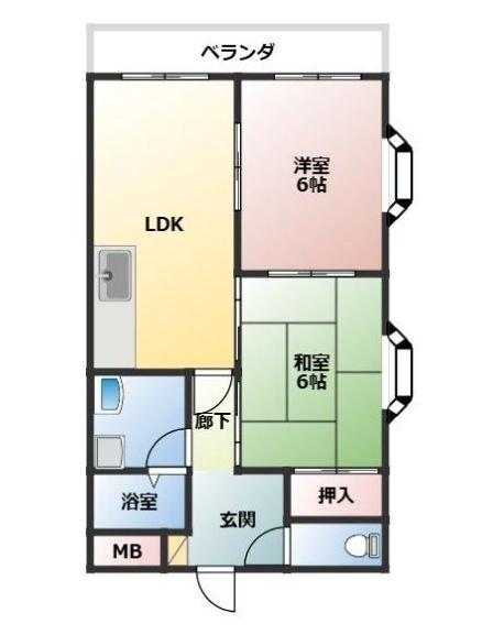 明石市西明石北町マンション 間取り図画像