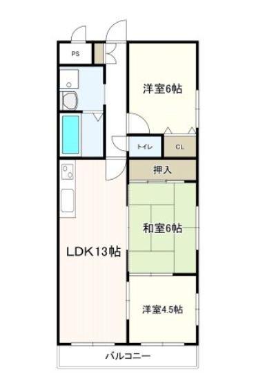 明石市小久保マンション 間取り図画像