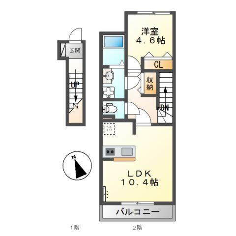 アスティール 間取り図画像