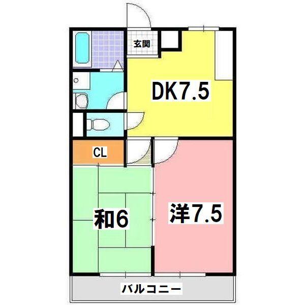 神戸市西区池上マンション 間取り図画像
