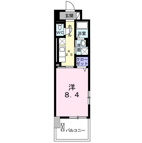 ラ・ロゼベールⅡ（401） 間取り図画像