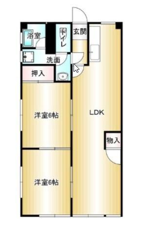 神戸市西区枝吉マンション 間取り図画像