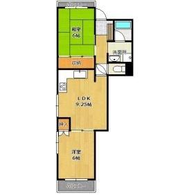 神戸市西区伊川谷町潤和マンション 間取り図画像