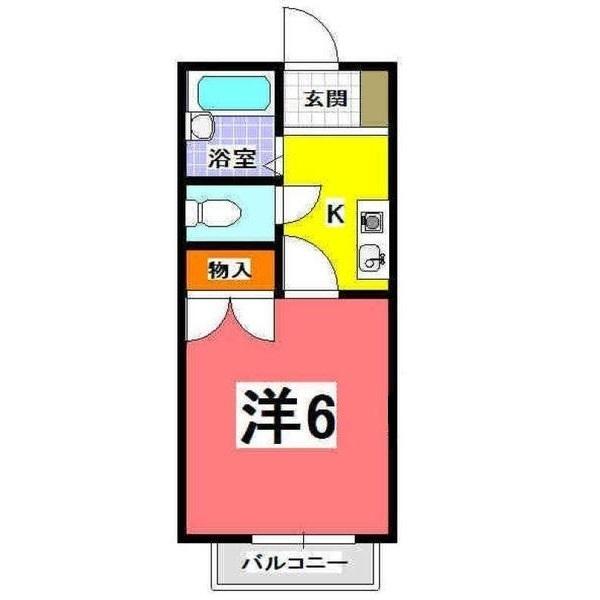 神戸市西区王塚台アパート 間取り図画像