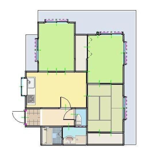 明石市魚住町清水マンション 間取り図画像