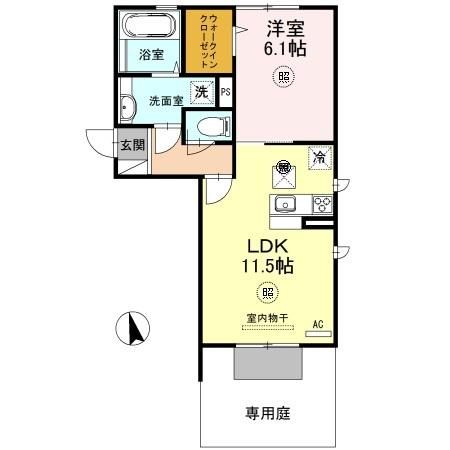 Felice Casa　A棟（101） 間取り図画像