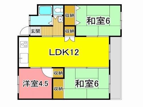 朝霧住宅 間取り図画像