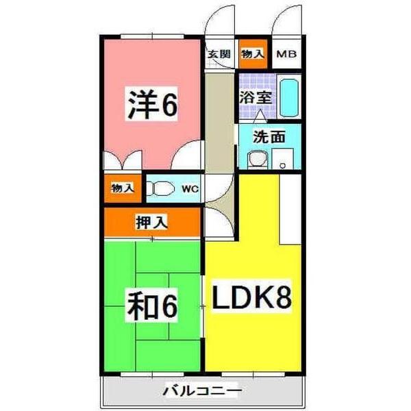 神戸市西区王塚台マンション 間取り図画像