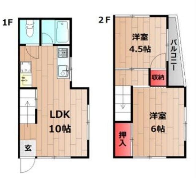ウララハウスⅠ 間取り図画像