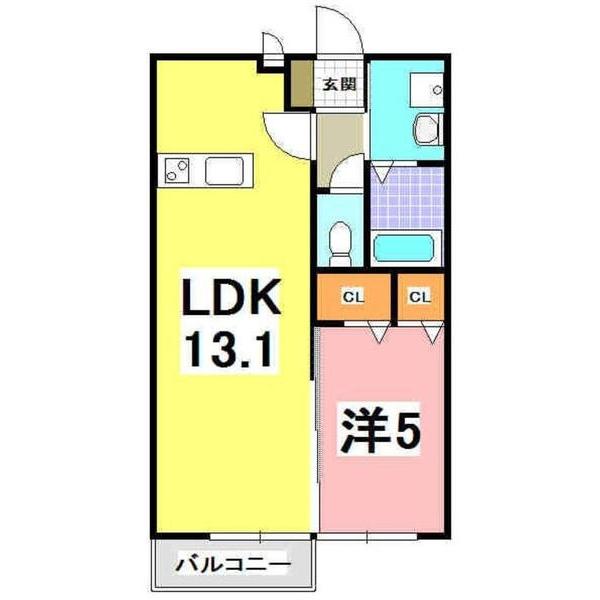 神戸市西区玉津町西河原アパート 間取り図画像