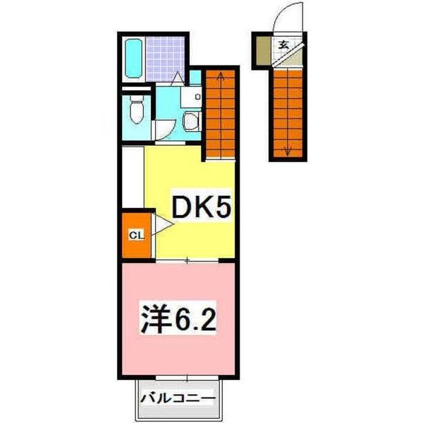 神戸市西区伊川谷町潤和アパート 間取り図画像
