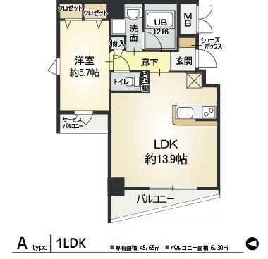 神戸市垂水区平磯マンション 間取り図画像