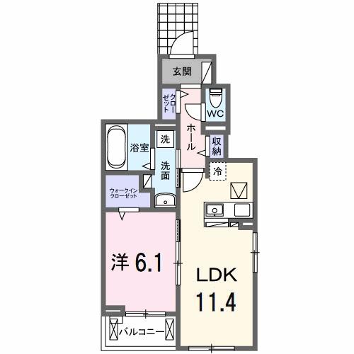 サンティエＮＡＧＡＩ（101） 間取り図画像