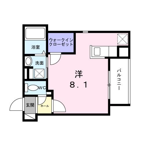 ヒカルサ明石南王子（201） 間取り図画像