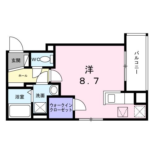ヒカルサ明石南王子（101） 間取り図画像