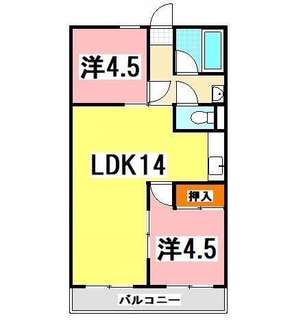 カルム魚住 間取り図画像