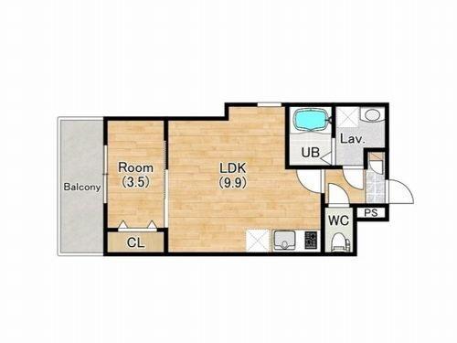 明石市二見町東二見アパート 間取り図画像