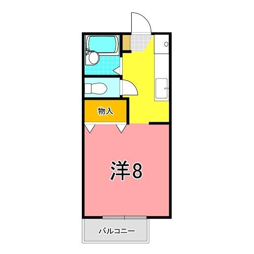 神戸市西区今寺アパート 間取り図画像