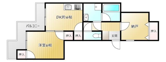 明石市大観町マンション 間取り図画像