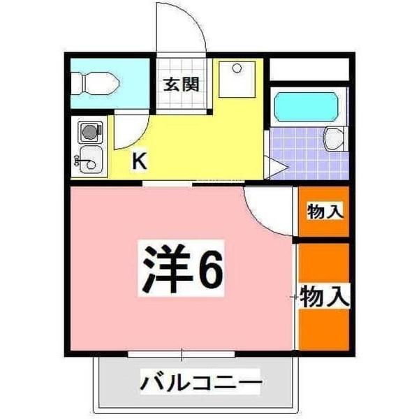 明石市北王子町アパート 間取り図画像