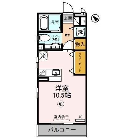 パークハイム参番館　Ｂ棟（105） 間取り図画像