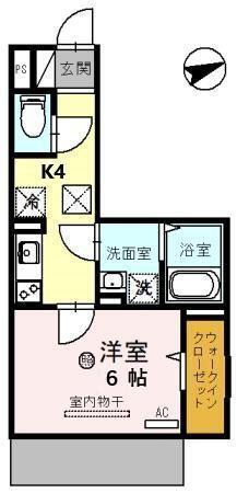 セジュール　大村（101） 間取り図画像