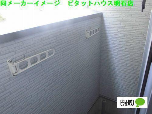 明石市魚住町西岡アパート バルコニー