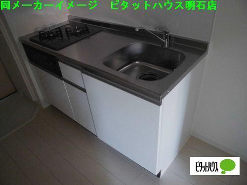 明石市魚住町西岡アパート キッチン
