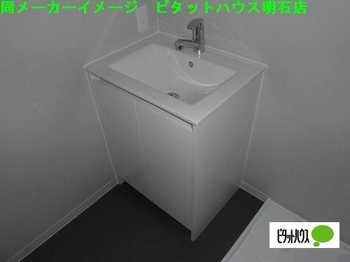 明石市魚住町西岡アパート 洗面